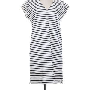 J. Crew Navy and Cream Striped Top